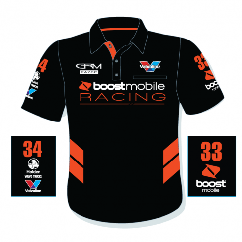 Boost Mobile Polo Shirt Black