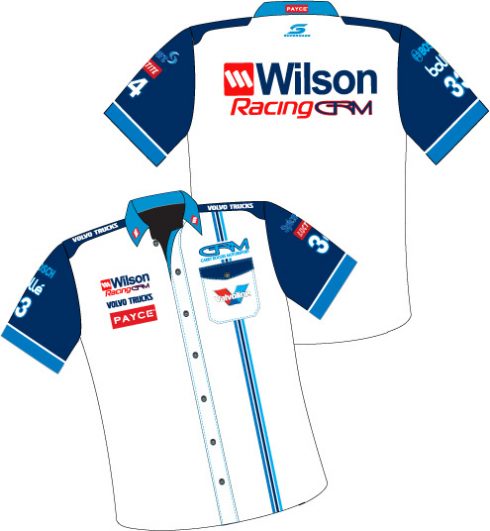 2017 White Crew Shirt - GRM Wilson